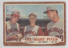 1962 Topps Bob Purkey Jim Turner Joey Jay #263 0u2j