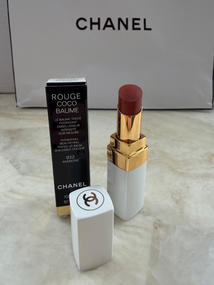 【新品】CHANEL ROUGE COCO BAUME 932 ANÉMONE Chanel Rouge Coco Baume 932 Anemone - NIB Tinted Hydrating Lip