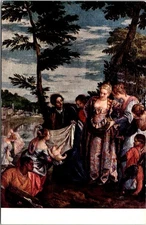 Madrid Spain Museo Del Prado Moises Salvado De Las Aguas Painting Postcard