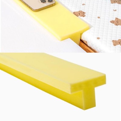 T-Shaped Bed Gap Filling for 1.2'', 78.7'' Long Mattress Wedge, Cuttable Foam H...