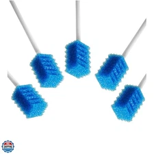 Oral Care Swabs Disposable- Blue 100 Counts