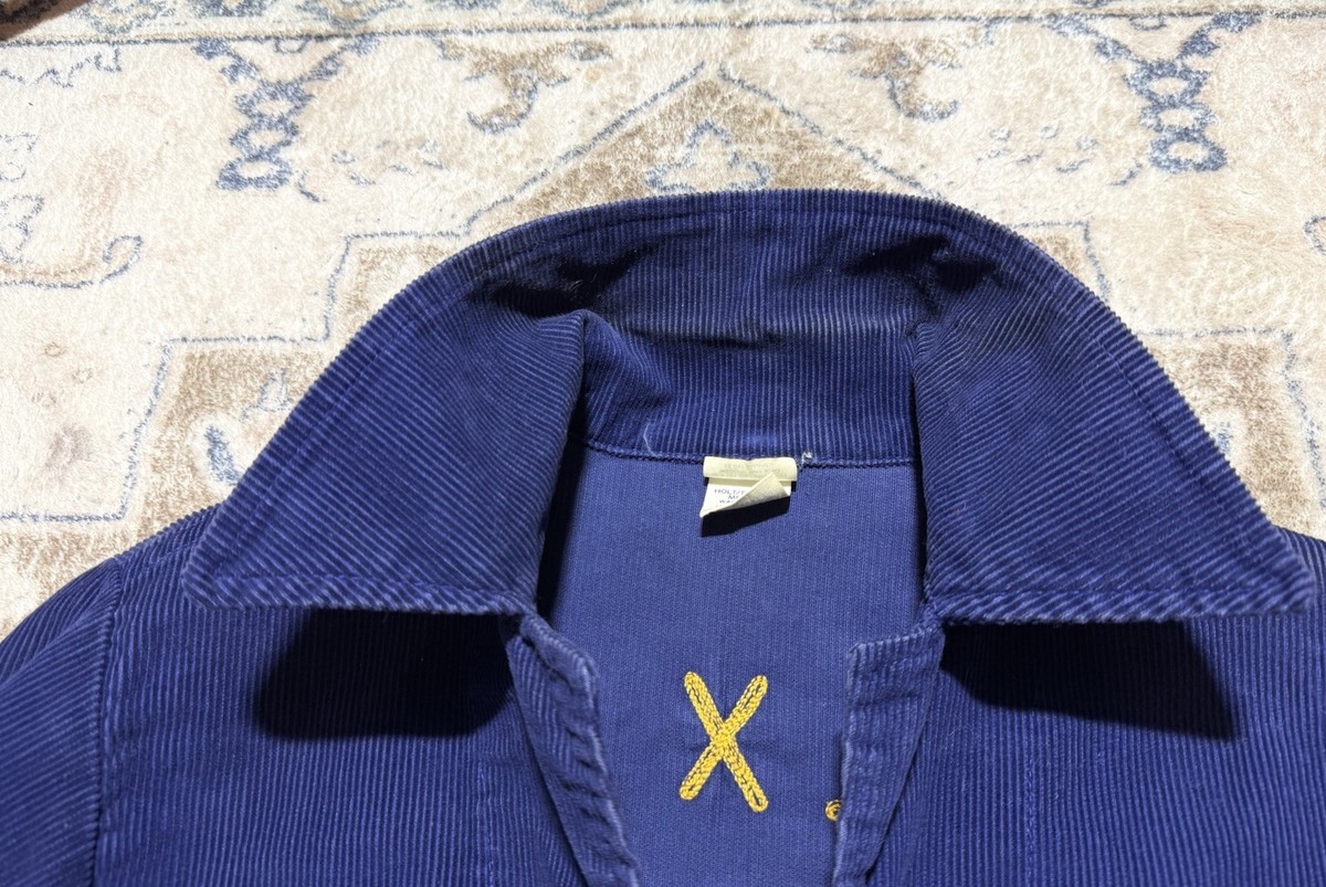 Vintage 50s 60s FFA Jacket Chain Stitch Corduroy Talon Zipper