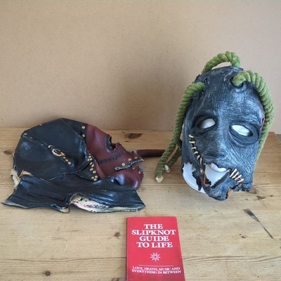 Slipknot Chris Fehn Maske Morbid Industries 2008 plus Corey Taylor Latexmaske