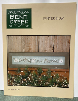 BENT CREEK WINTER ROW CROSS STITCH PATTERN BUTTONS NOT INCLUDED BC1080