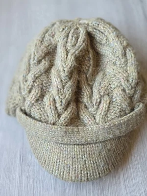 Women's Cableknit Newsboy Knitted Hat - Image 1 of 3