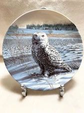 Stately Owls Collector Plate The Snowy Owl 1st Issue Beaudoin Knowles Bradex