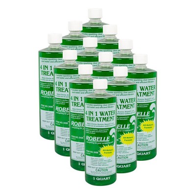 Robelle 4-in-1 Flocculant Clarifier Sequestrant Chelating Swimming Pool - 12 Qts