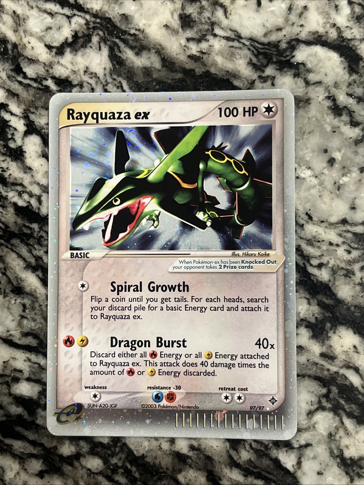 Rayquaza ex 2003 EX: Dragon #97/97 Holo Price Guide - Sports Card