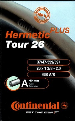 Continental Tour 26 Hermetic Plus Schlauch 26 Zoll AV (37/47-559/597) AV 40mm
