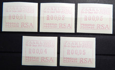 Südafrika RSA 1987: 5 ATM / labels FRAMA, "300 JAHRE PAARL", MN 4, postfr./MNH
