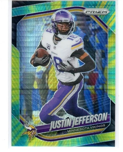 2025 Panini Prizm Justin Jefferson Hyper Prizm #146/200 (DG)