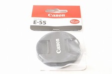Brand New Genuine Canon E-55 Lens Front Cap 55mm Center Pinch Snap From Japan