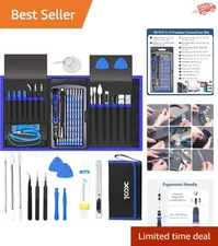 Complete 82-Piece Precision Screwdriver Set with Magnetic Bits & Flexible Shaft