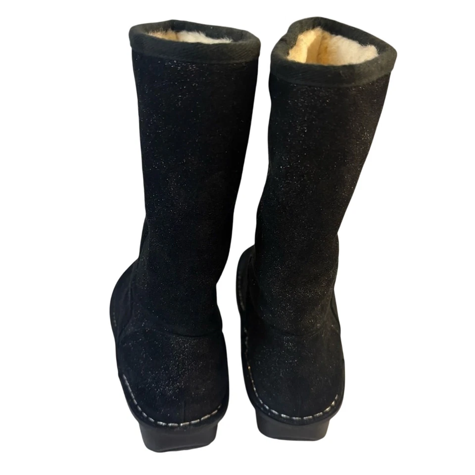 Botas de gamuza negras para mujer Alegría Mid-Caf talla 8 estilo SED-211 Foto 4 de 4
