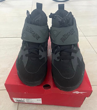 Reebok Preseason 94 Retro Black/Black/Grey Mid-Top Leather Basketball US 9 EU 42