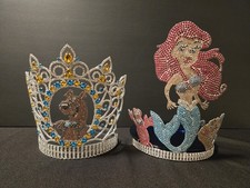 SET of 5 JEWELED DISNEY OTHER METAL HEAVY TIARA DECOR. READ DESCRIPTION