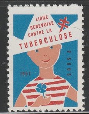 Switzerland Swiss Charity TB stamp #273 mLh gum 1957