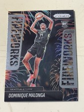 2025 Panini Prizm WNBA #12 Dominique Malonga Fireworks