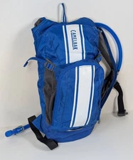 Camelbak Mini Mule 1.5L 50oz Bladder Blue & White Hydration Backpack CLEAN 