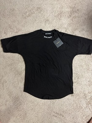 Palm Angels Classic Logo T-Shirt Black Oversized Mens Size Medium M NWT New