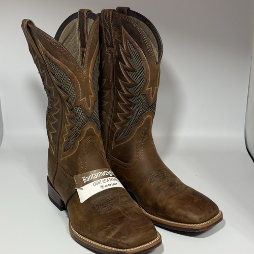 Ariat VentTEK Ultra 8EE – Bottes Western Homme Carré Marron