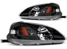 Headlights Assembly Headlamps For 1999-2000 Honda Civic Front Black Light Pair Headlights Assembly Headlamps For 1999-2000 Honda Civic Front Black Light Pair