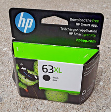 Genuine HP 63 XL Black Ink Cartridge High Yield Original OEM EXP 11/2025 NEW