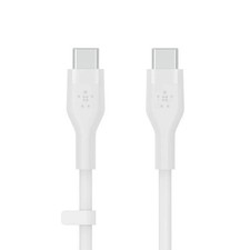 Image of Belkin BoostCharge Flex USB-C - 2m Silicone Cable - White -