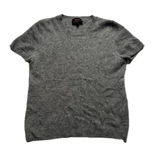 Quince Women’s 100% Mongolian Cashmere Sweater Tee Small S Gray