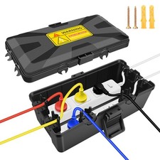 Medium Waterproof Electrical Connection Box 10.2  5.9  3.5 inch , Outdoor ...