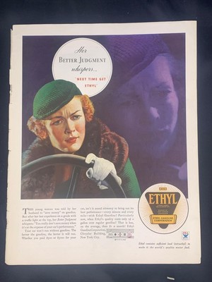 Magazine Ad* - 1934 - Ethyl Gasoline