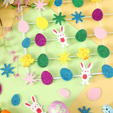 Easter Foam Stickers, 600Pcs Bunny Eggs Chick Flower Self-Adhesive Glitter St...