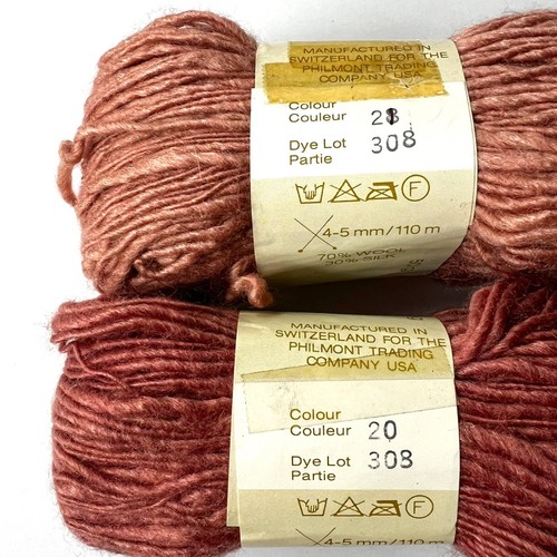 Vtg Lot of 8 SILKen Wool Anthea Plant-dyed Yarns Color 20 - 70% Wool 30% Silk - Picture 6 of 7