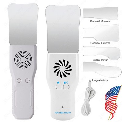 Dental Occlusal Mirror Fog Free Orthodontic LED Intra Oral Photo System 4 Mirror