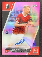 Philipp Lienhart 2021-22 Topps Chrome Bundesliga Pink Auto RC /75 #BCA-PL