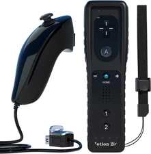 Motion plus Remote Controller Compatible with Wii,  Built-In 2 in 1 Remote Motio