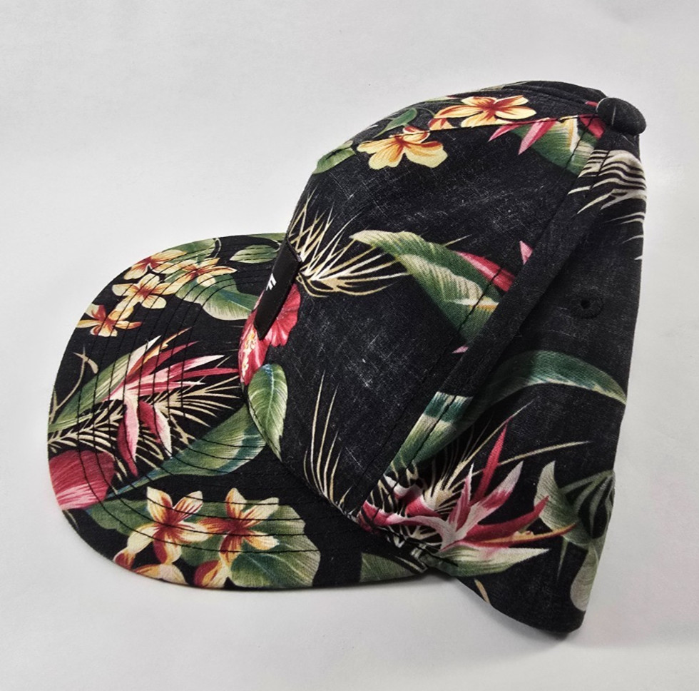 HUF Customade Hat Cap, Black Square Patch, Tropic… - image 3