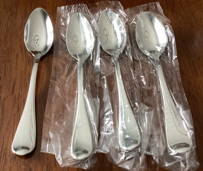 Oneida Stainless ISLET Set of 4 Teaspoon 18/10 Unused USA Flatware  6 1/8''