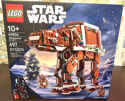 Lego 40806 Star Wars Gingerbread AT-AT Darth Vader Holiday Christmas Set SEALED
