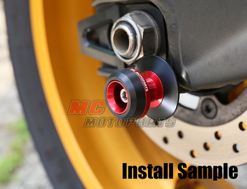 TWALL CNC Bike Stand M8 Swingarm Spools For Suzuki GSR600 2006-2013 - Picture 4 of 9