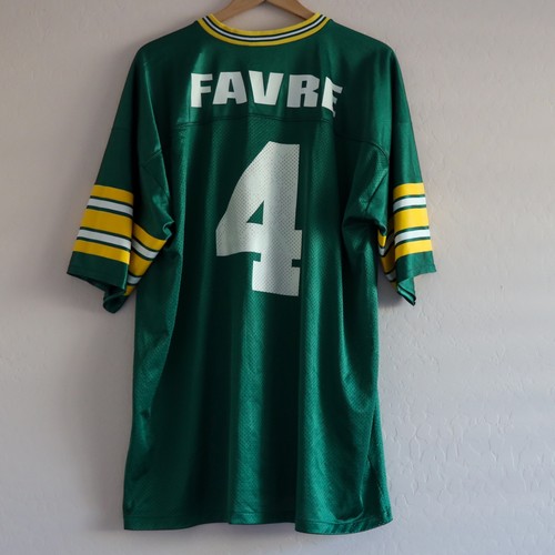 Vintage Logo Athletic Jersey XXL Brett Favre Green Bay Packers Super Bowl XXXI - Picture 7 of 14