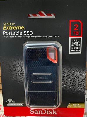［maybe］SanDisk Extreme ポータブルSSD 1TB Amazon.com: SanDisk 1TB Extreme Portable SSD - Up to 1050MB/s, USB