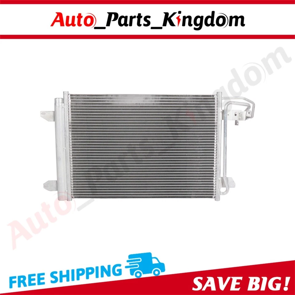AC Condenser Cooling Fan Kit For 2005-2010 Volkswagen Jetta 2006-2013 Audi A3 - Image 3 of 4