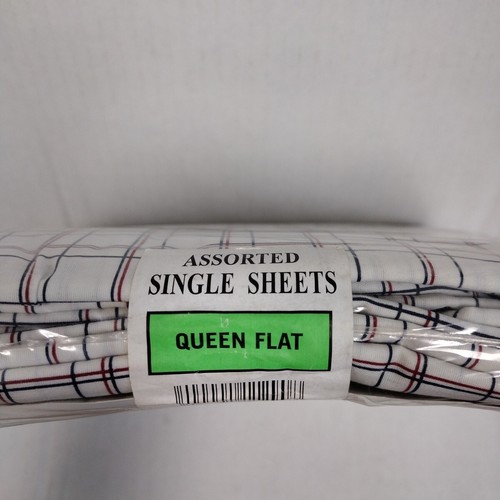 UTICA Queen Flat Sheet Tartan Plaid Red Tan Cream WestPoint Home - Picture 6 of 6