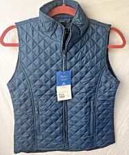NWT Piper Kids Down Vest by SmartPak Equestrian Riding Youth L Dark Ridge Blue