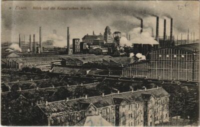 Old postcard postcard Essen view of the Krupp's works GERMANY (1162980)