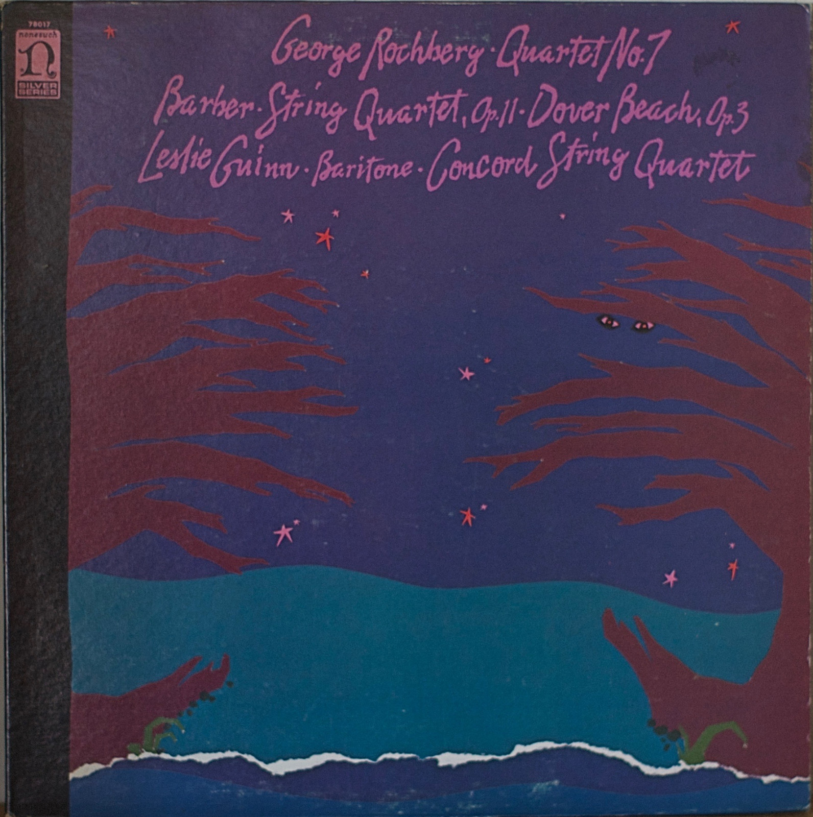 ROCHBERG: Quartet No. 7/BARBER: String Quartet-M1983LP CONCORD STRING ...