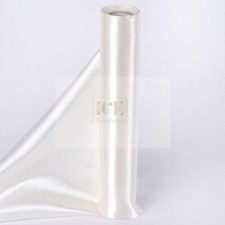 Silky French White Charmeuse Stretch Satin Fabric Sold By The Yard 60" Wide