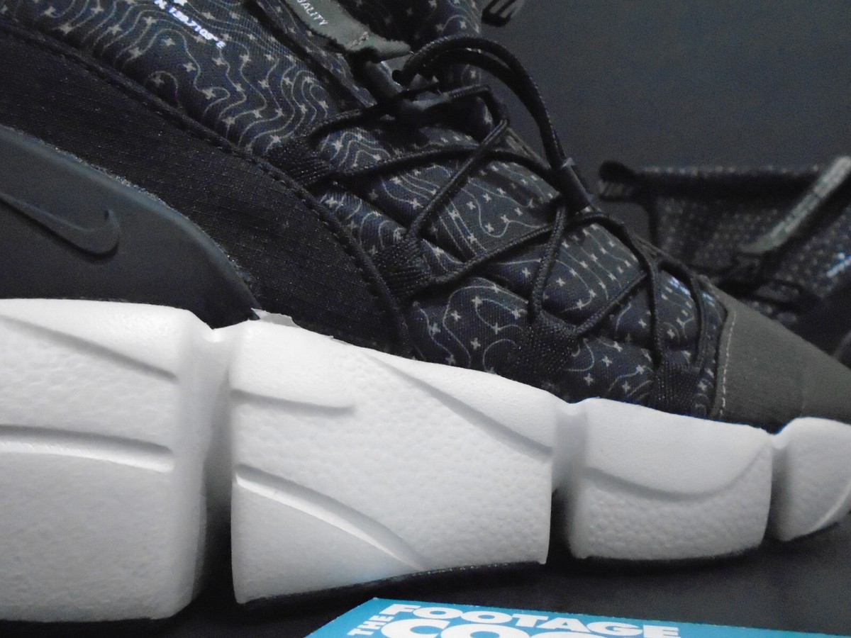 2018 NIKE AIR FOOTSCAPE MID UTILITY BLACK WHITE CARGO KHAKI OLIVE