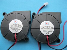 1 pcs Brushless DC Cooling Blower Fan 5015B 12V 50x50x15mm 2 Wires Ball Bearing